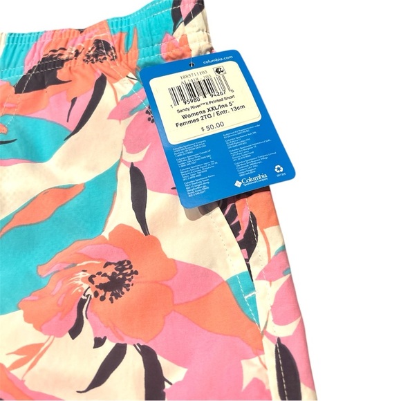 Columbia Sandy River Print Water-Repellent Active Shorts Multicolor Size XXL - Picture 5 of 9